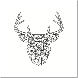Polygon Deer Posters and Art